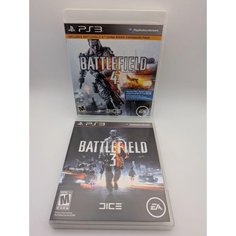 Battlefield 3 & 4 - Sony PlayStation 3 PS3 Complete With Inserts Minty